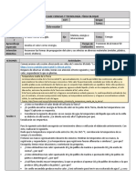 Plan de Clase Ciencias y Tecnología