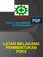 P2K3 Dan Kelembagaan K3 Di Perusahaan