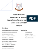 Water Resources, Group F