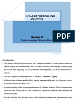 Study Session 7 - Understanding Balance Sheets - 2022