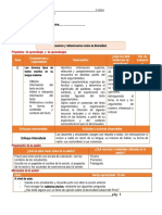 Sesión de Aprendizaje Agosto - V Ciclo