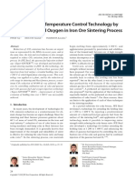 Development of Temperature Control Technology by Gaseous Fuel and Oxygen in Iron Ore Sintering Process