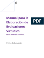 Manual de Elaboración de Evaluaciones Virtuales 2020 Modalidad Presencial