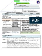 SESIONES DE APRENDIZAJE N°3 Y 4 - UNID 6 - Grado 5TO