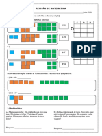 Revisão de Matemática - Prova Bimestral