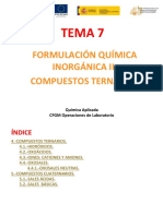 Tema 7 Formulación Inorgánica II