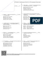 474 Past Perfect Simple Past Perfect Continuous Test A2 b1 Grammar Exercises