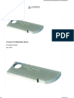 V1 and V2 Calibration Block