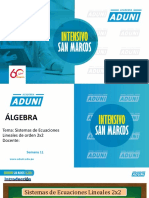 11° Semana Álgebra Intensivo San Marcos