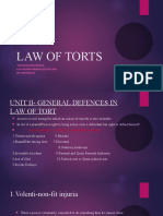 Genral Defences in Law of Tort 1