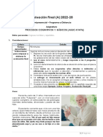 Procesos Cognitivos 1 Básicos - Final - Distancia - 2022 - 20 - A