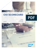 Sap Cio Scorecard