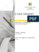 Case Digest: Legal Ethics