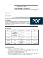 Curriculum Vitae Ramani Rashmin Gordhanbhai