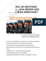 Control de Identidad Policial Estidiar