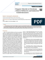 Hazards of Organic Chloride To Petroleum Processing in Chinese Refineries and Industrial Countermeasures