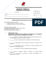 Evaluacion I y II Desarrollo Personal