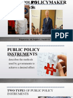 Lecture 4 - Policy Instruments Policy Makers