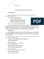 La Función Judicial en El Ecuador.