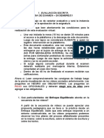 Evaluación Escrita Didactica Lengua y Literatura Primer Ciclo