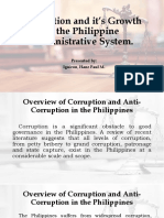 Corruption and It's Growth in The Philippine Administrative System