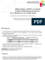 Impact of Building Design Variables On Natural Ventilation Potential and Thermal Performance: An Evaluation in New Delhi, India