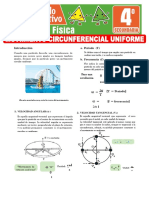 Ejercicios Movimiento Circunferencial Uniforme para Cuarto Grado de Secundaria