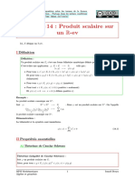 Chapitre 14: Produit Scalaire Sur Un: Définition