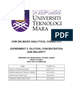 CHM 256 Experiment 2