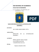 Bases Epistemológicas de La Investigación