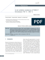 High Temperature Air Oxidation Resistance of Tialcr-Y Coated Ti45Al8Nb Between 750 C - 950 C