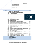 Resumen de Metrado-Presupuesto