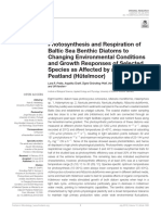 Photosynthesis and Respiration of Baltic Sea Benth