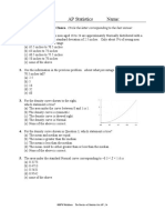 Chapter 2 AP Statistics Practice Test 