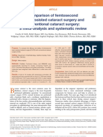 Comparison of Femtosecond Laser Assisted Cataract.