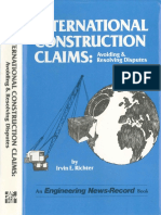 ArbitrationlawInternational Construction Claims Avoiding and Resolving Disputes by Irvin E. Richter