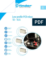 Low profile PCB relays 10 - 16 A: Sеries