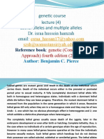 (Lec4 Genetic (Lethal Alleles and Multiple Alleles