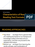 Developing and Assessing Reading Test