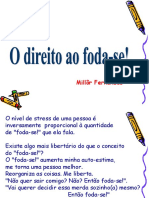 O Direito Ao Foda-Se