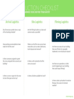 Production Logistics Checklist