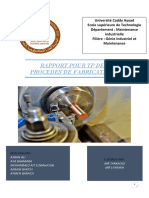 Rapport de Procede de Fabrication