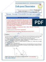 TD3 Energie Potentielle - Energie Mécanique 1S1 at 22