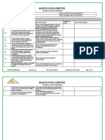 Internal Audit Checklist Maintenance - Utility