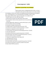 COMPREHENSIVE ACCOUNTING CYCLE PROBLEMgroup Assignemnt I