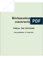 Réclamations en Construction