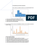 Exercícios de Estatística Descritiva