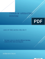 TYPES OF OPERATING SYSTEM Microproject