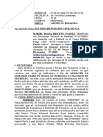 Absuelvo Demanda de Declaracion de Herederos o Peticion de Herencia Briceño Suarez Mariel Diana.