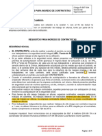 Requisitos para El Ingreso de Contratistas V2